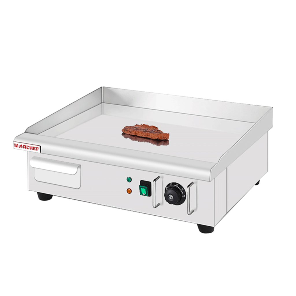 Plancha électrique chrome 55,5 cm 3000W