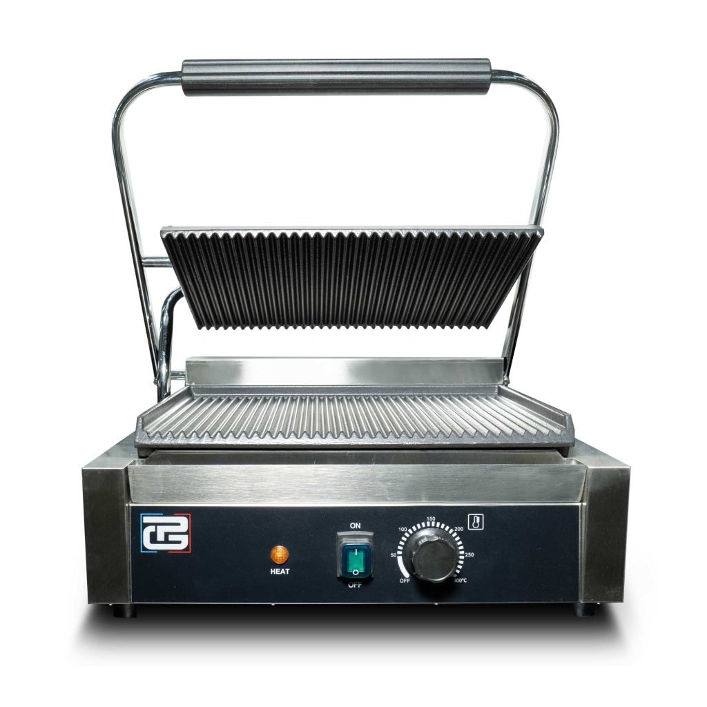 Grill à panini rainuré simple 2200W