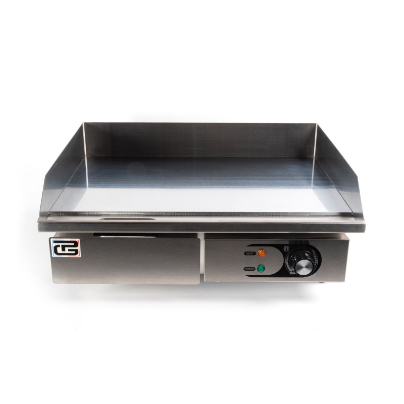 Plancha électrique chrome 55 cm 3000W