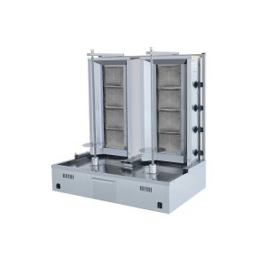 Machine à kebab gaz double 4 feux
