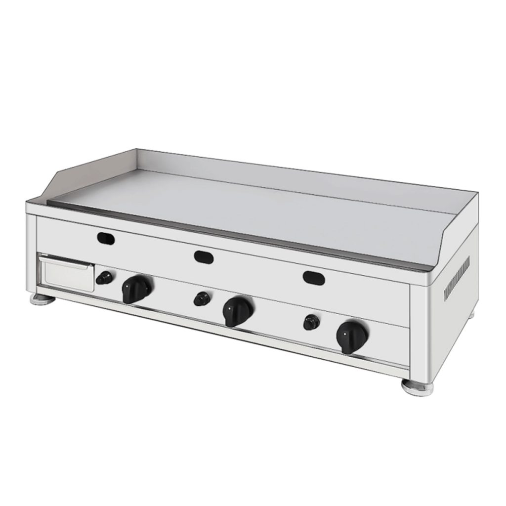 Plancha gaz chrome 100 cm 6000W