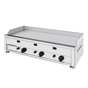 Plancha gaz chrome 100 cm 6000W