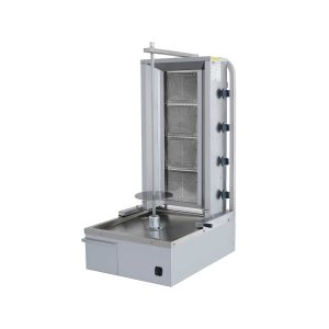 Machine à kebab gaz simple 4 feux