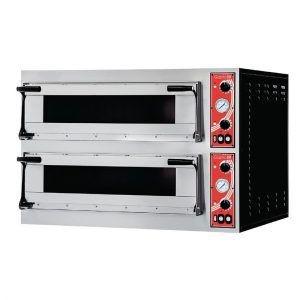 Four à pizza double professionnel Gastro M pour 8 pizzas de 35 cm avec commandes indépendantes