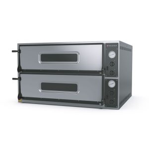 Four à pizza électrique double niveau avec dimensions et capacité